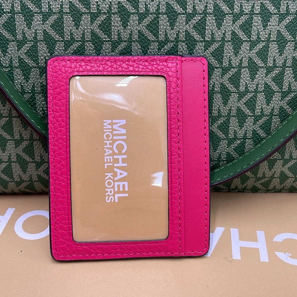 MICHAEL KORS
Large Pebbled Leather Card Holder Case
Electric Pink 
NWT - Picture 4 of 16